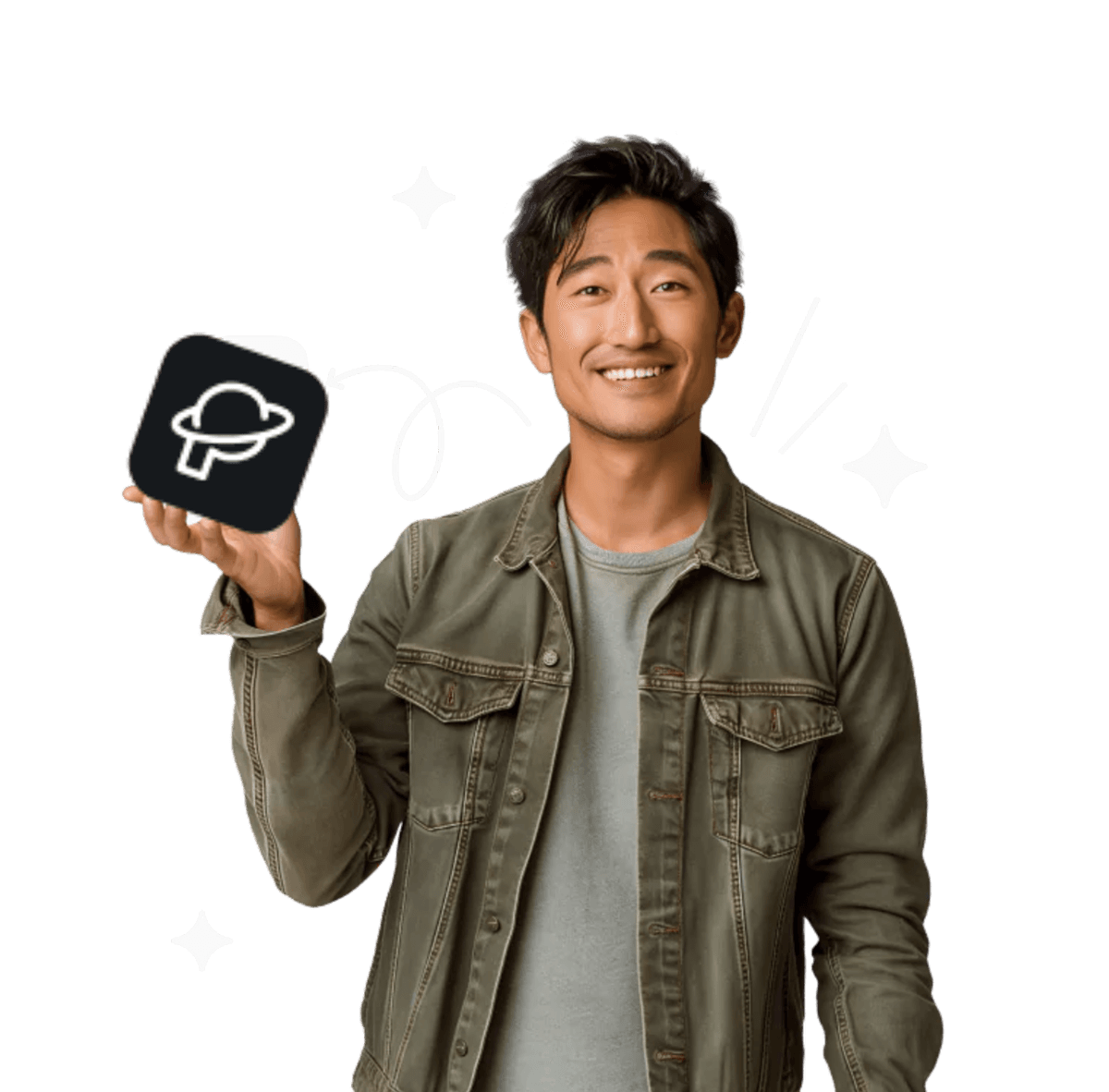 Man with Planet Proxy Logo